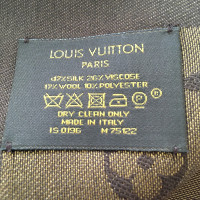 Louis Vuitton Sciarpa in Seta in Marrone