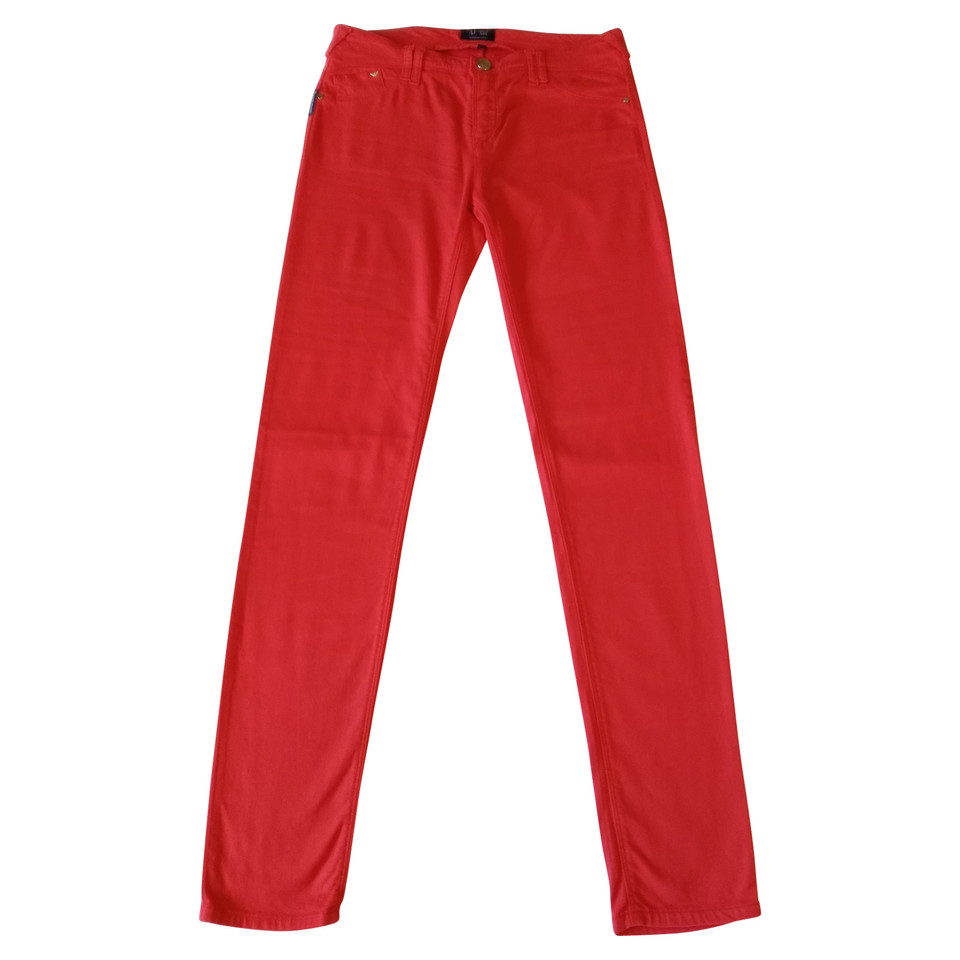Armani Jeans Broeken in Rood