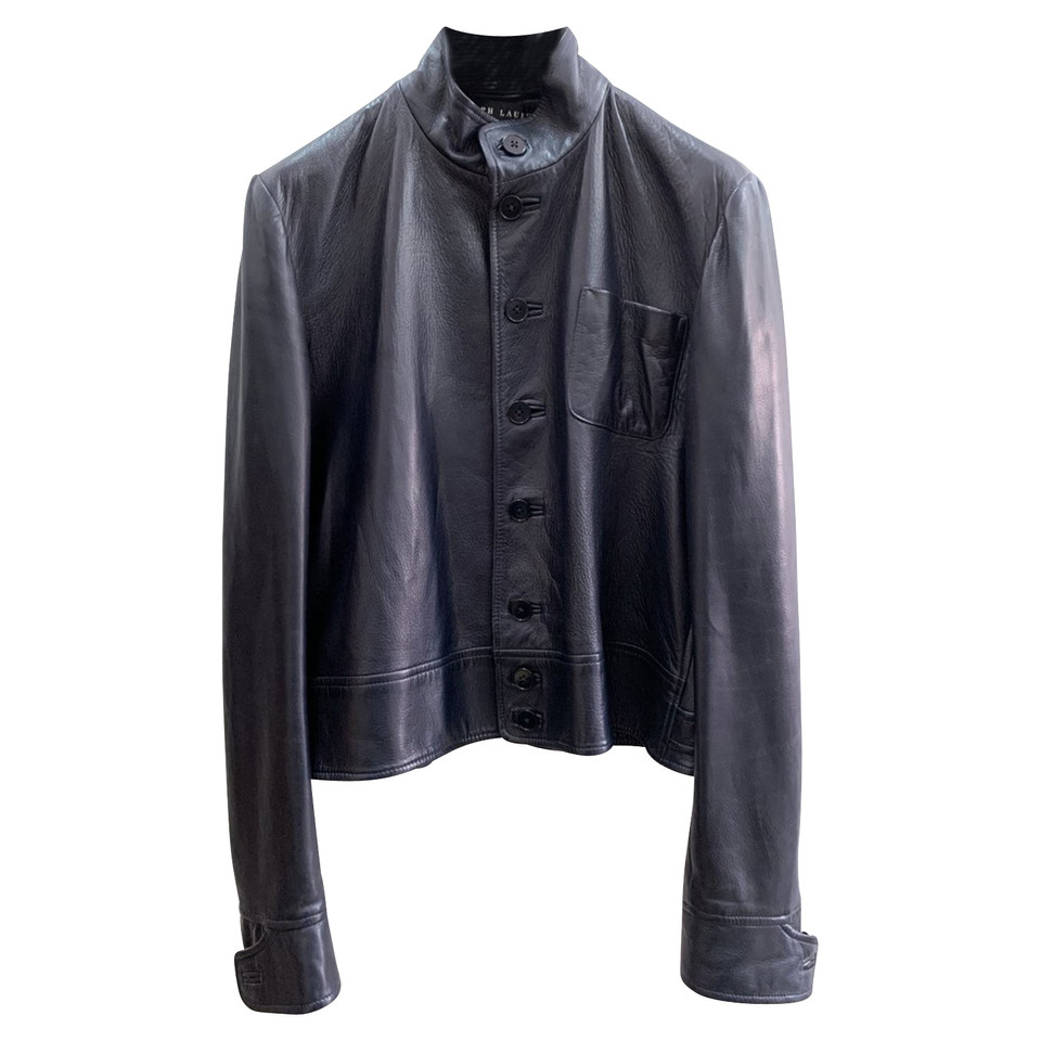 Ralph Lauren Jacket/Coat Leather in Blue