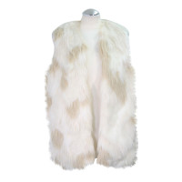 French Connection Fur coat in white