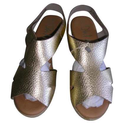 Rasario Sandals Leather in Gold