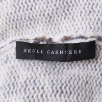 Skull Cashmere Sciarpa ad anello in design animale
