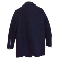 The Kooples Jacke/Mantel aus Wolle in Blau