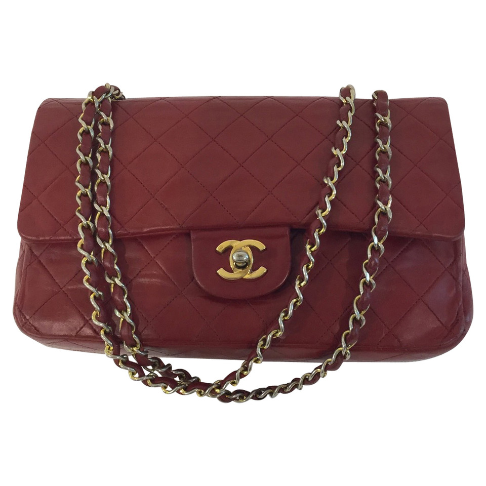 Chanel Classic Flap Bag en Cuir en Bordeaux