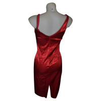 D&G Kleid aus Baumwolle in Rot