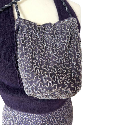 Max Mara Shoulder bag Silk in Violet