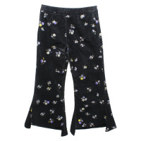Acne Corduroy pants with floral print