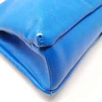 Borbonese Tote Bag aus Leder in Blau