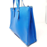 Borbonese Tote bag in Pelle in Blu