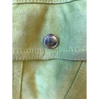 Dior Giacca/Cappotto in Pelle scamosciata in Verde