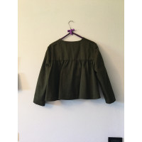 Msgm Jacket/Coat Cotton in Green