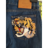 Gucci Jeans in Cotone in Blu