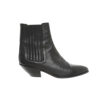 Saint Laurent Stiefeletten aus Leder in Schwarz