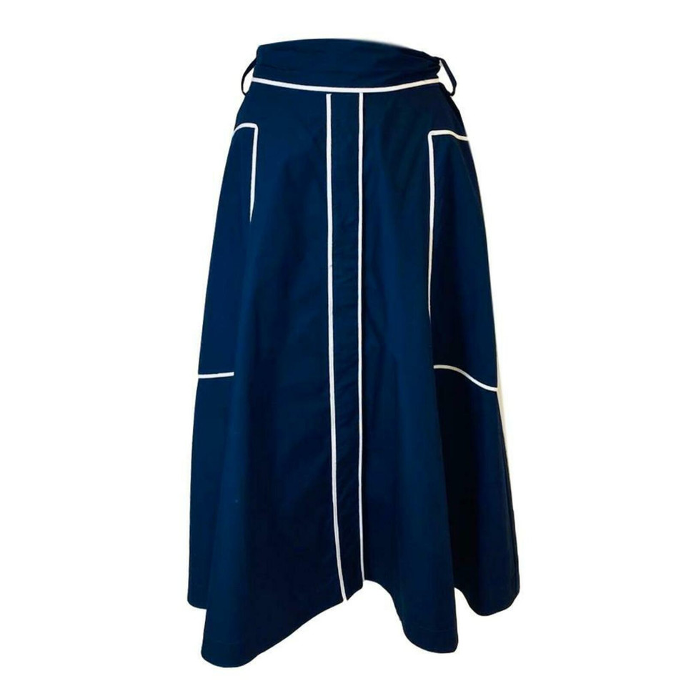 Carolina Herrera Skirt Cotton in Blue
