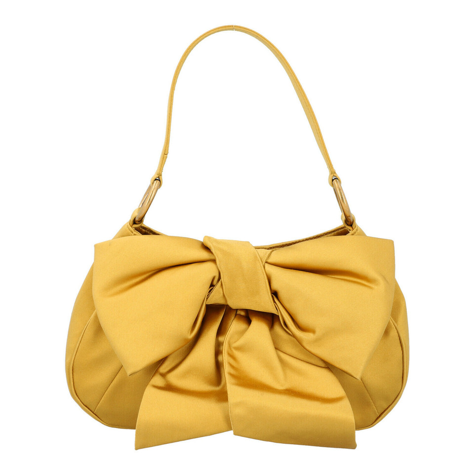 Yves Saint Laurent Handtasche aus Seide in Gelb