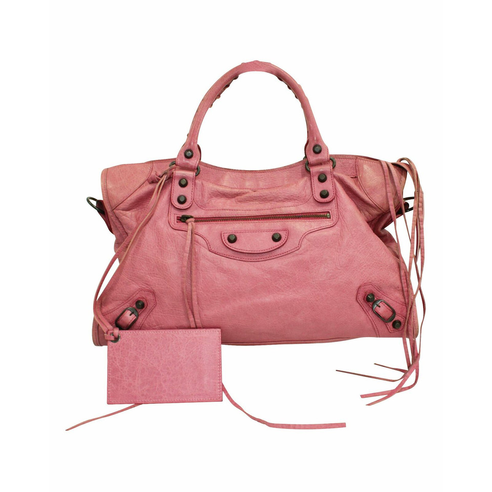 Balenciaga Tote Bag aus Leder in Rosa / Pink