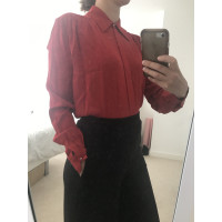 Magda Butrym Top Silk in Red