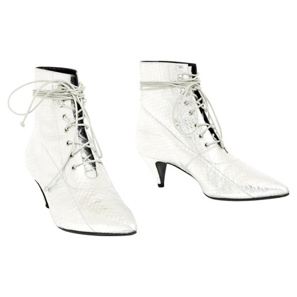 Saint Laurent Ankle boots in Silvery
