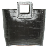 Staud Shirley Leather in Black