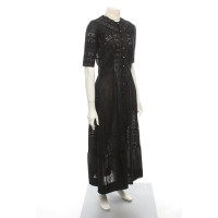 Love Shack Fancy Kleid aus Baumwolle in Schwarz