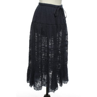 Love Shack Fancy Rok Katoen in Blauw