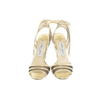 Jimmy Choo Sandals Leather in Gold