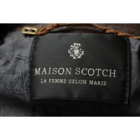 Maison Scotch Jas/Mantel Leer in Bruin