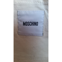 Moschino Shopper aus Canvas in Creme