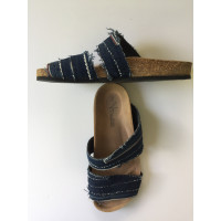 Peter Non Sandals Jeans fabric in Blue