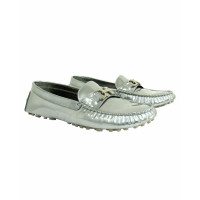 Salvatore Ferragamo Slippers/Ballerinas Leather in Silvery