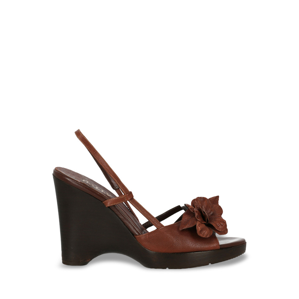 Bally Wedges Leather in Brown