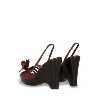 Bally Wedges Leather in Brown