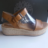 Timberland Wedges Leather in Brown