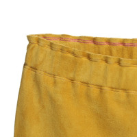Stouls Senape pantaloni gialli scamosciata