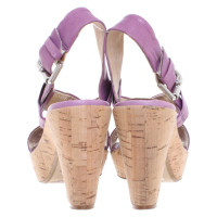 Kennel & Schmenger Sandals Leather in Violet