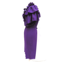 Christian Dior Kleid aus Seide in Violett
