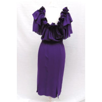 Christian Dior Kleid aus Seide in Violett