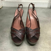 Alaïa Pumps/Peeptoes Leather in Brown