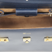 Delvaux Handtasche aus Leder in Blau