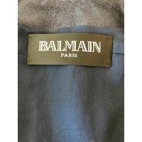 Balmain Veste/Manteau en Cuir en Bleu