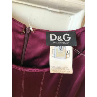 Dolce & Gabbana Kleid aus Wolle in Bordeaux