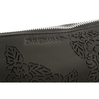 Zimmermann Clutch aus Leder in Schwarz