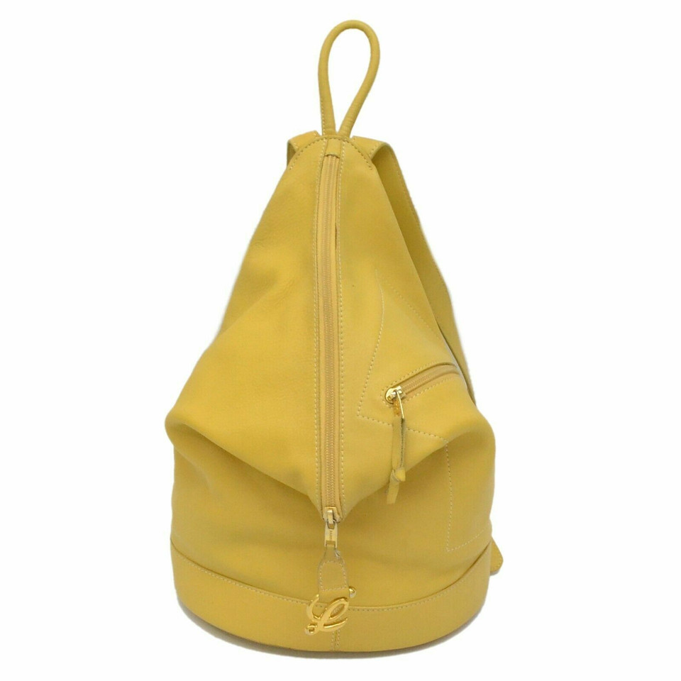 Loewe Backpack Leather in Yellow