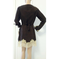 Red Valentino Dress Suede in Brown