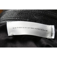 Victoria By Victoria Beckham Rock aus Leder in Schwarz