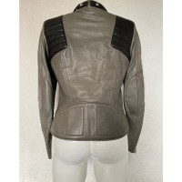 Barbara Bui Jacket/Coat Leather in Grey