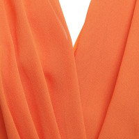 Escada Robe en soie en orange