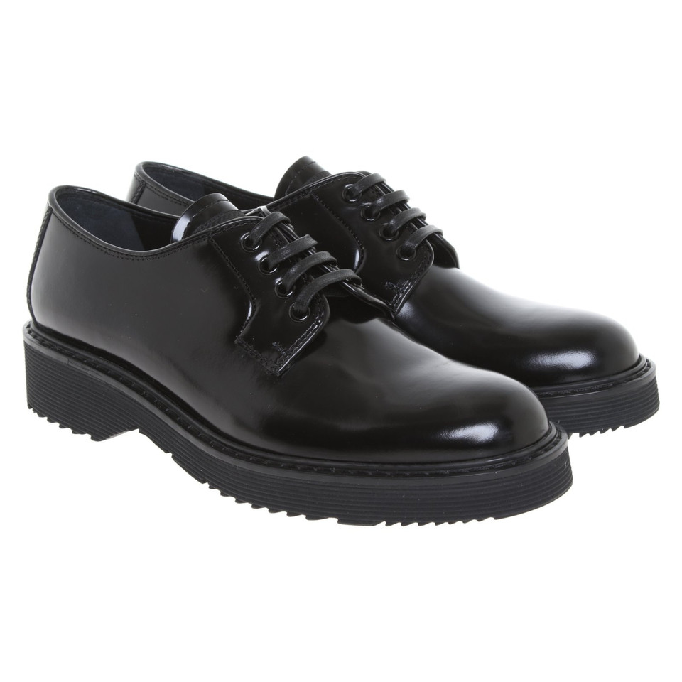 Prada Patent leather lace-up shoes