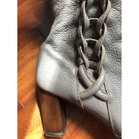 Salvatore Ferragamo Boots Leather in Grey
