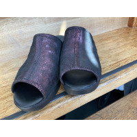 Rucoline Sandalen aus Leder in Violett
